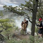Beka Solo and Richard MacDonald during filming of Solo's new music video - Taking Up Space.