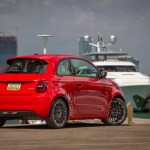 2024 Fiat 500e rear view.