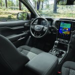 The Ranger features a 10-inch digital instrument cluster and standard 10-inch or optional 12.4-inch vertical infotainment screen. Courtesy Ford