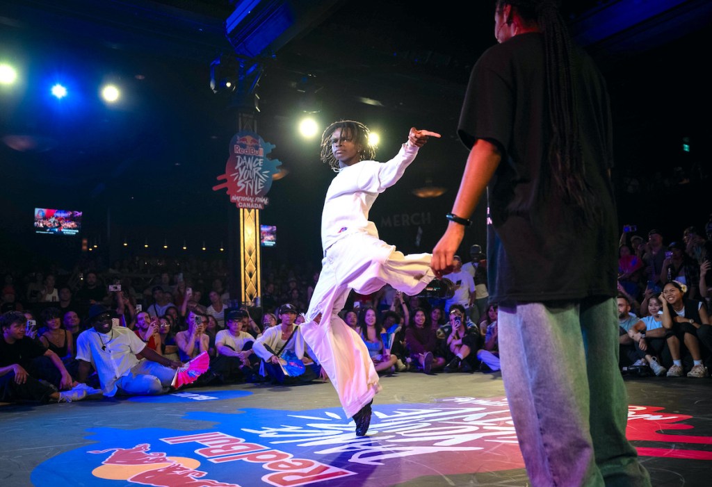 Surrey resident Humuza Bariza (aka Humuzza) competes at the Red Bull Dance Your Style national finals at Commodore Ballroom in Vancouver on Friday, Sept. 5, 2025.