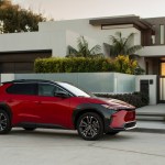The five-passenger bZ4X is dimensionally identical to the 2023 Subaru Solterra EV – understandable since they share platforms and are built at the same factory in Japan.