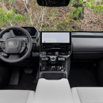 Interior styling is referred to by Toyota as &ldquo;open concept,&rdquo; with a large touchscreen dominating an otherwise clutter-free dashboard. Photo: Toyota