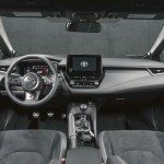 Available interior fittings include synthetic suede and leather-trimmed sport seats, aluminum pedals and a short-throw shifter for the six-speed manual gearbox. PHOTO: TOYOTA