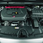 Driving all four wheels of the GR Corolla is a turbocharged 1.6-litre three-cylinder that pumps out 300 horsepower and 273 pound-feet of torque. That&rsquo;s 132 more horsepower than in the standard Corolla hatchback. PHOTO: TOYOTA