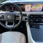 The Nissan Armada features a massive 14.3-inch NissanConnect touchscreen, now with Google built-in, flanked by tactile buttons that make navigating through the features intuitive. Alexandra Straub photo
