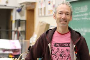 Perry Rath in his art classroom at Smithers Secondary School. (Marisca Bakker)