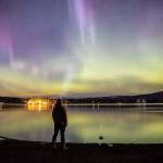 The northern lights are most visible when cloud coverage is low. Photo courtesy Camus Photography