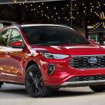 The 2023 Escape has four powertrain choices, from a small turbocharged four-cylinder to a plug-in hybrid. For 2023, the Escape was treated to a refresh that included a new and more aggressive (but attractive) nose, plus minor changes to the hood and front bumpers. PHOTO: FORD