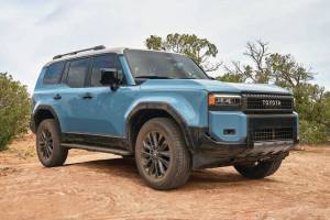 The redesigned Toyota Land Cruiser gets a turbocharged 2.4-litre four-cylinder hybrid system rated at 326 horsepower and 465 pound-feet of torque. PHOTO: TOYOTA