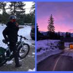Whistler’s Rose Lawrence describes winter cycling as her favourite time to ride. “I love seeing the days getting lighter every day past the winter solstice. The crisp air and the quiet trails create a magical world for bikers.” Photo courtesy of Go By Bike.