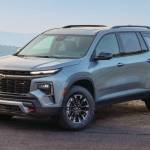 The redesigned 2024 Traverse will be available in an off-road-oriented all-wheel-drive Z71 trim, with unique suspension, special terrain mode powertrain setting with hill-descent control, and increased ride height. PHOTO: CHEVROLET