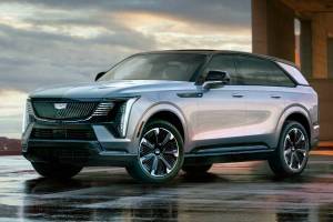 The IQ is sized between the gasoline-powered Escalade and the longer Escalade ESV. Front and rear electric motors produce a net 680 horsepower and 615 pound-feet of torque, and 750/785 when using the Velocity Max drive mode. The tow rating is 8,000 pounds (3,640 kilograms). PHOTO: CADILLAC