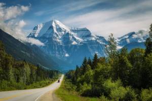 Scenic Yellowhead Highway in Mt. Robson Provincial Park. No matter where you roadtrip in British Columbia, wonderful experiences await!