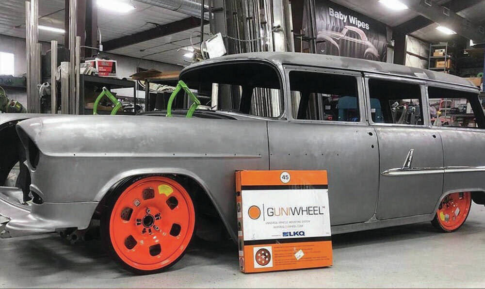 Guniwheel is compatible with most four- and five-bolt patterns. Courtesy Wheelbase Media