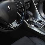 Fully embracing its NOIR name, even the steering wheel on the Mitsubishi sport-ute features black and dark silver trim pieces and dark grey accent stitching. Mitsubishi photo