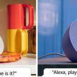 The compact smart speaker Amazon Echo Pop offers high-quality sound and integrates seamlessly with Alexa. Photo: Amazon.ca