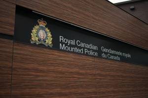 B.C. RCMP ‘E’ Division headquarters in Surrey, B.C. on March 14, 2025. (Lauren Collins/Black Press Media)