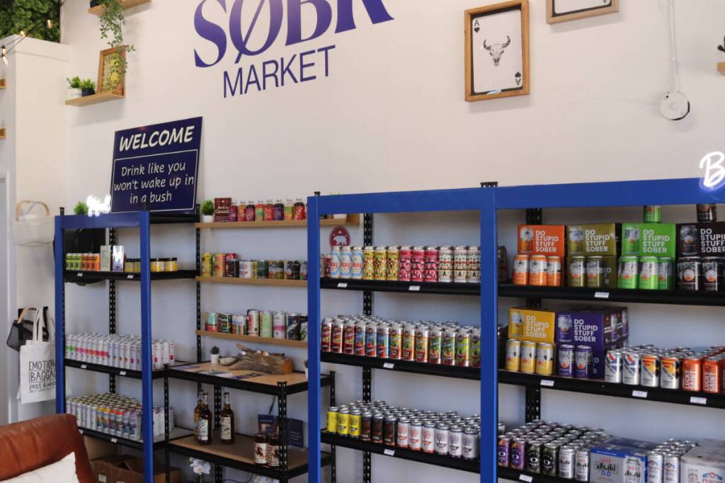 Sobr Market, a strictly non-alcoholic beverage store, opened doors in Vernon Friday, Sept. 19, 2025. (Brendan Shykora/Morning Star)
