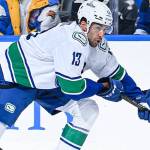 Vancouver Canucks forward Arshdeep Bains in action Thursday, Oct. 30, 2025 against the St. Louis Blues at the Enterprise Center in St. Louis. (https://x.com/Canucks photo)
