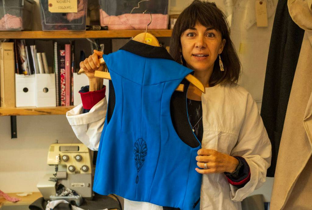 Nelson fabric artist Julia Cedar is a graduate of the textiles program and the ceramics program at Kootenay Studio Arts. (Bill Metcalfe/Nelson Star)
