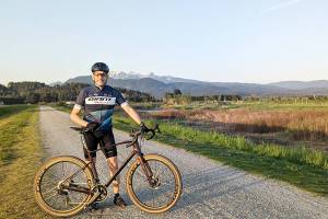 Paul Craig’s heart stopped as he was cycling along the dikes in Pitt Meadows and now he is searching for the couple who stopped to help him, and whom he said, helped to save his life. (Special to The News)