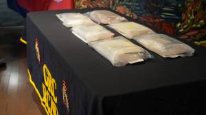 Contained among these packages are 5.4 kg of cocaine seized by NWT RCMP earlier this month after a traffic stop near Behchoko. Police stated that it’s the largest cocaine bust ever in the territory. Photo courtesy of NWT RCMP