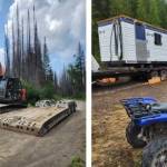 Machinery and a camp are set up at the Ximen Mining Corporation’s gold mine site near Vernon.