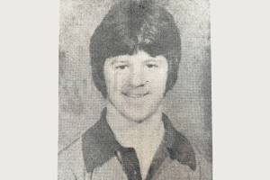 A photo of Kelly Toop from a 1980s edition of the Williams Lake Tribune shows Toop as a young man.